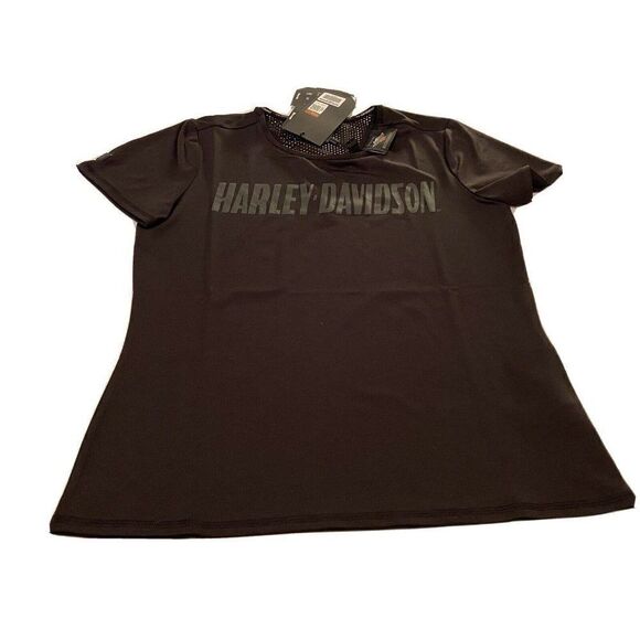 Harley-Davidson Women's Perf Stretchy Short Sleeve - Picture 1 of 9